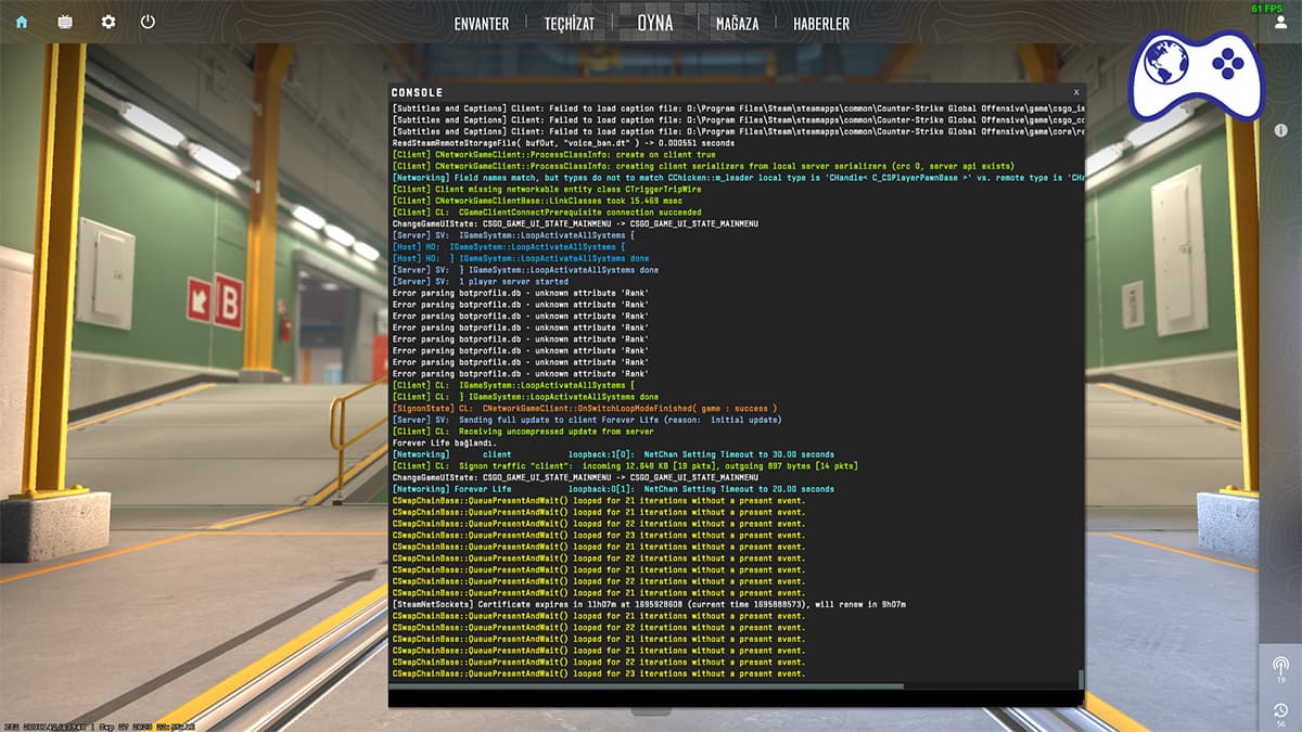 cs 2 konsol açma