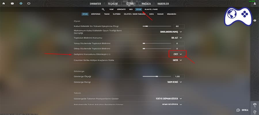 cs 2 konsol ayarları
