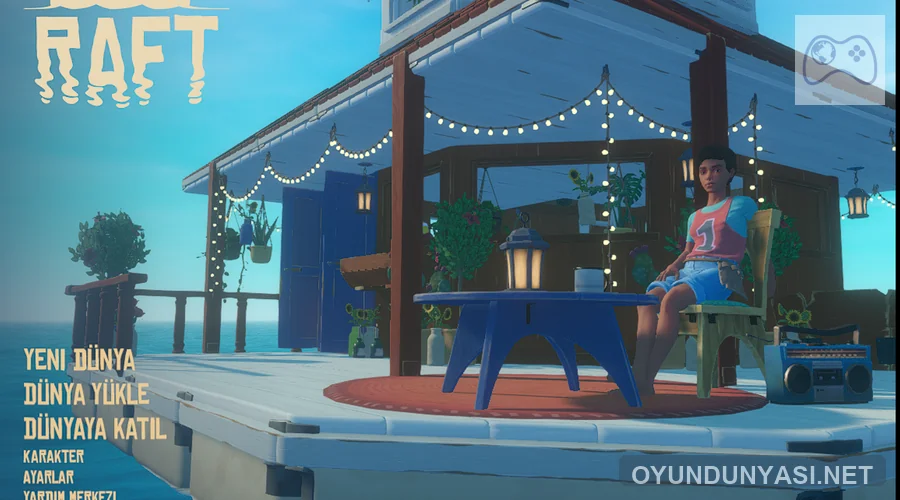 Raft Türkçe yama ana menü ekranı tüm seçenekler Türkçe